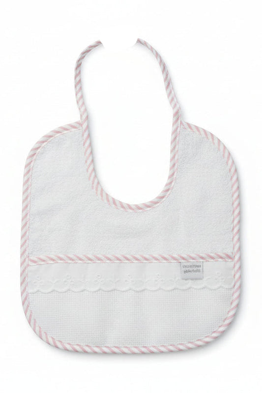 Bavetta in Tela Aida con Profilo a Righe