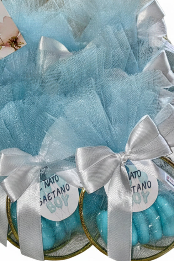 Cerchio Metallico Confezionato con Tulle