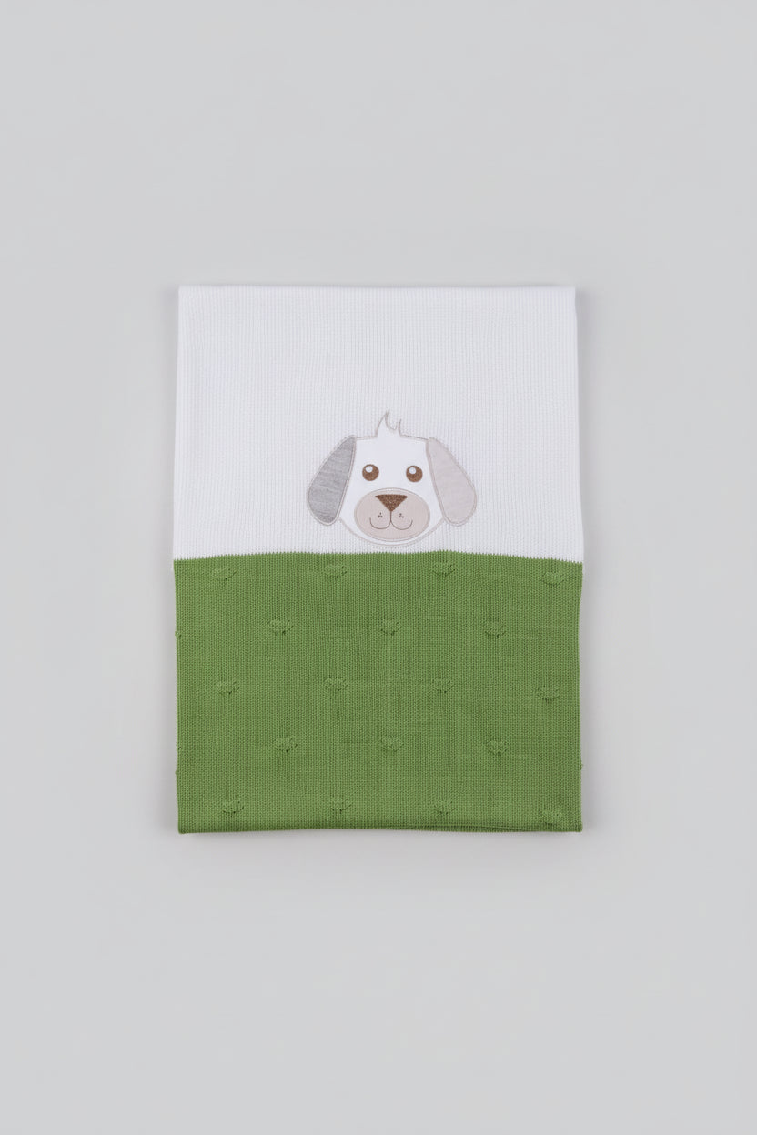 Coordinato Filo Cotone Verde Cagnolino
