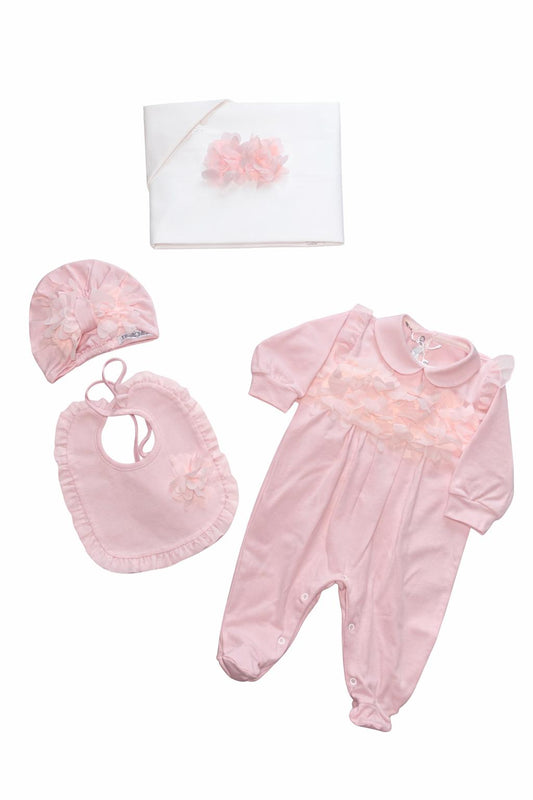 Coordinato Cotone Flower rosa&nbsp;