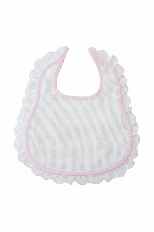 Bavetta in Cotone Tela Aida e Merletto