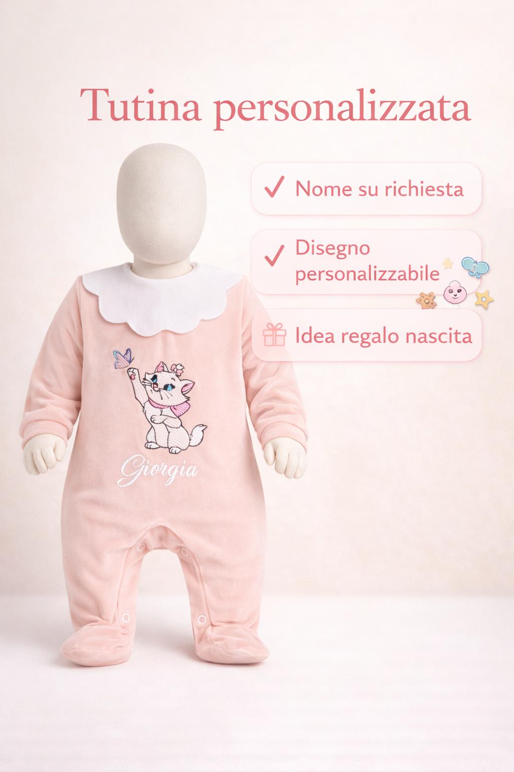 Tutina in Cotone con Colletto Nuvola