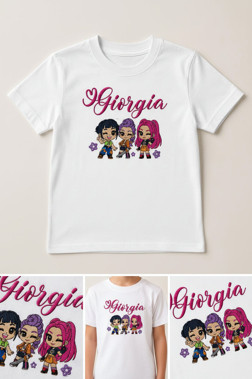 T-Shirt Bambino Personalizzata Ricamata