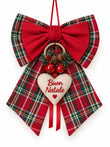 Fiocco Natalizio Scozzese- Velluto & Tartan