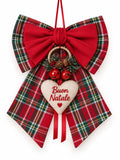 Fiocco Natalizio Scozzese- Velluto & Tartan