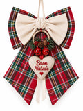 Fiocco Natalizio Scozzese- Velluto & Tartan