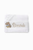 Set Lenzuola Culla/Carrozzina Personalizzato con Ricamo