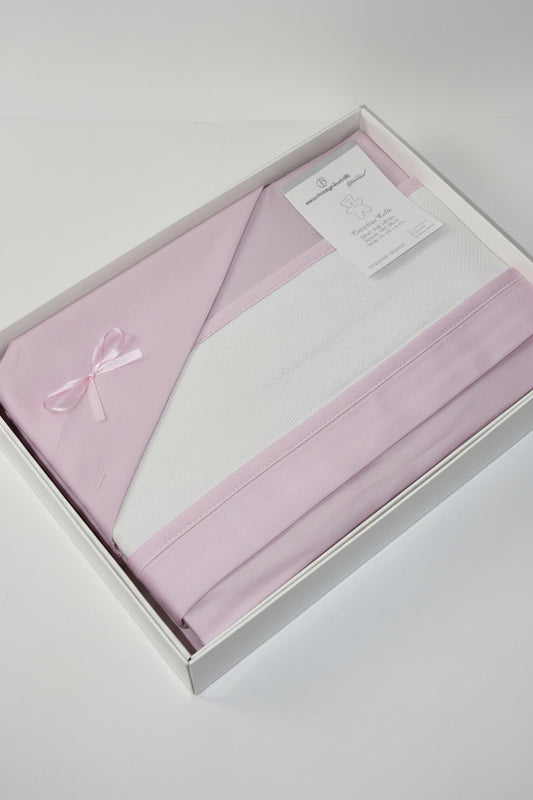 Set Lenzuola Culla/Carrozzina Personalizzato con Ricamo