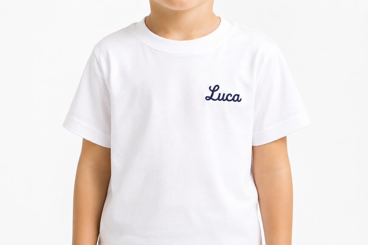 T-Shirt Bambino Personalizzata Ricamata
