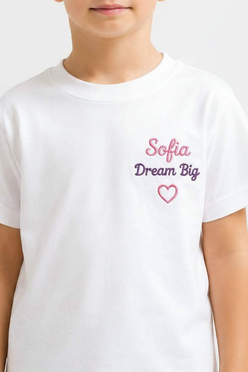 T-Shirt Bambino Personalizzata Ricamata