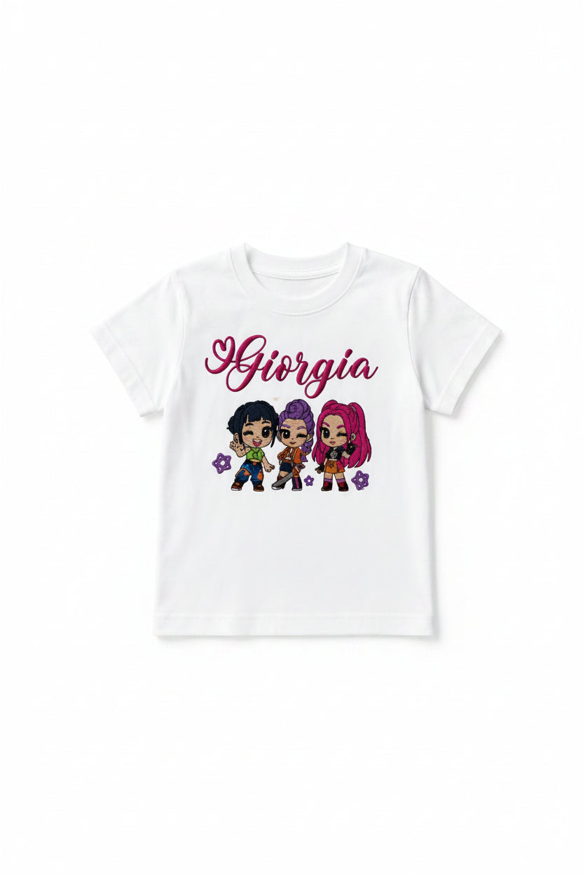 T-Shirt Bambino Personalizzata Ricamata