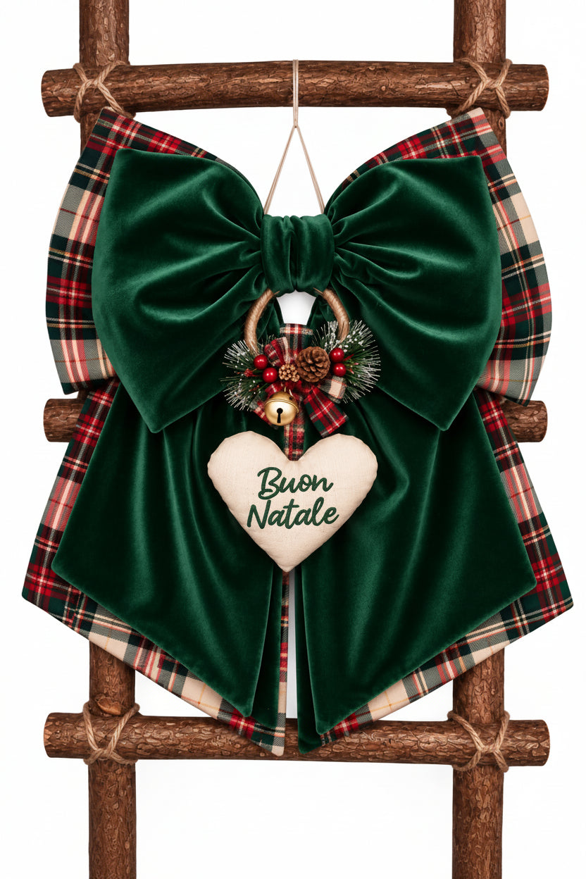 Fiocco Natalizio  Tartan & Velluto