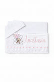 Set Lenzuola Culla/Carrozzina Personalizzato con Ricamo profilo Sangallo